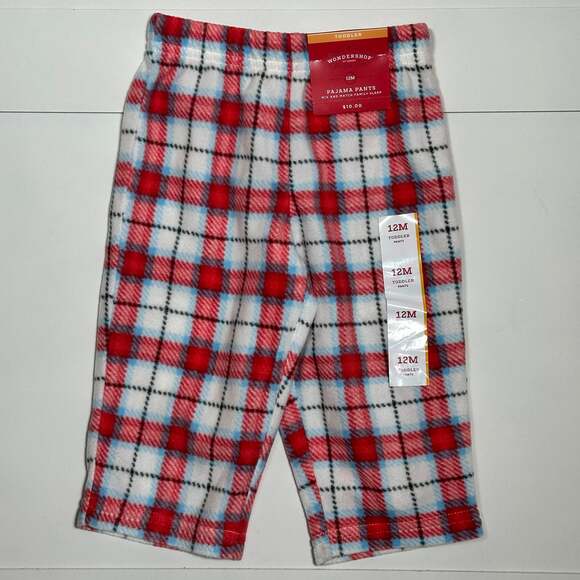 Wondershop Other - NWT Wondershop Baby Plaid Fleece Pajama Pants Size 12M
